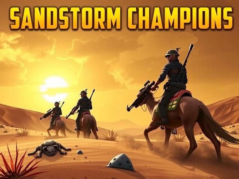 Sandstorm Champions Game Cover featuring Thar Sentinels patrolling the Rajasthan border